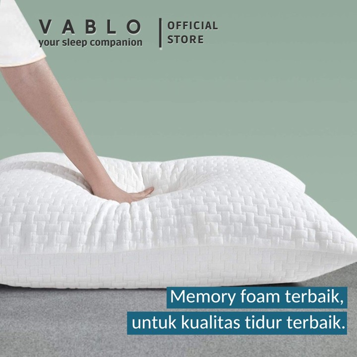 PROMO bantal Vablo memory foam  - bantal hotel - Wool Knitti