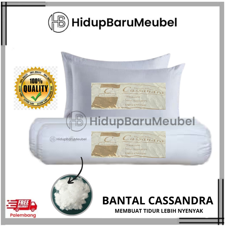 promo Instant Bantal Guling Cassandra / bantal Putih Guling 