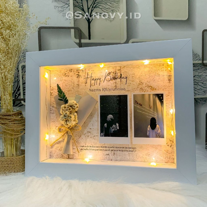 (1520001) Frame 3d ukuran 15x20 kado wisuda, kado ulang tahu