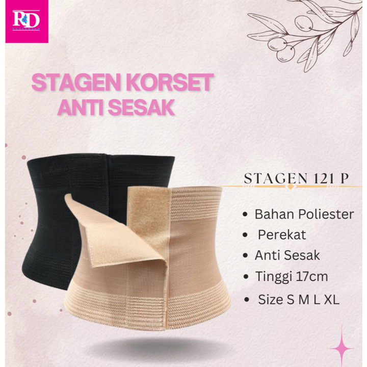 RND - Stagen Perekat Korset Pelangsing Perut Tinggi 17cm | K