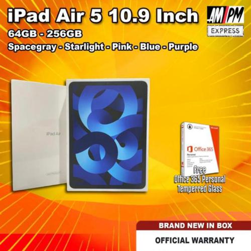 iPad Tablet Air 5 M1 Chip [ Gen 5 64GB / 256GB ] Original WiFi Only BNIB