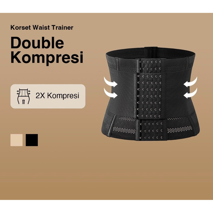 Korset Waist Trainer Dengan Belt Kompresi Ekstra korset Pela