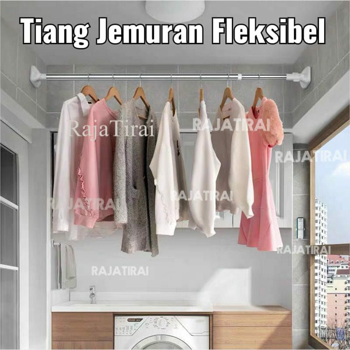 Tiang Jemuran Stainles Steel ukuran 50CM-600CM tanpa dibor d