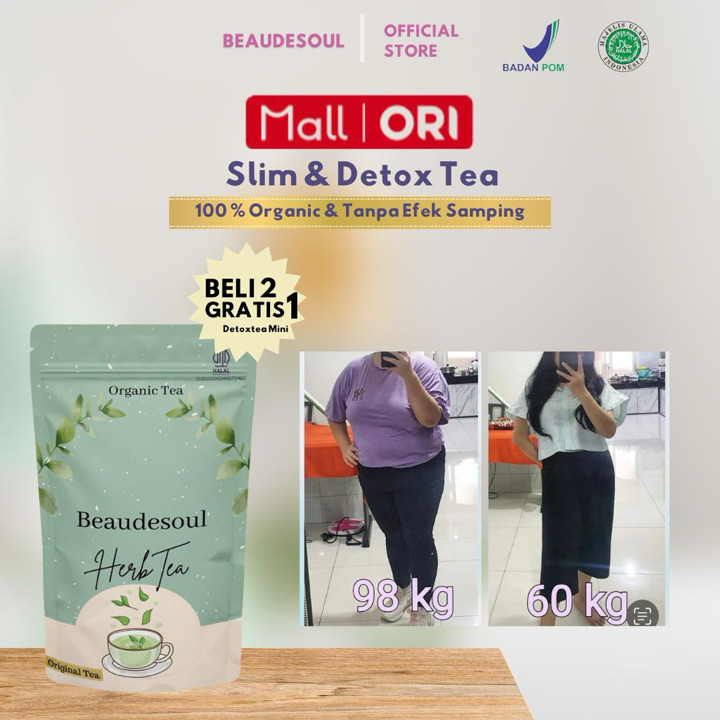 Beaudesoul Slimming Tea | Herbal Alami | Pelangsing BPOM
