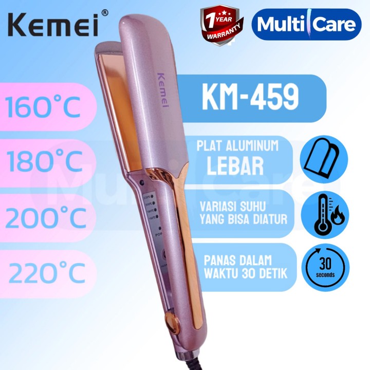 Catokan Rambut Kemei KM 459 / Catok Pelurus Rambut KM-459