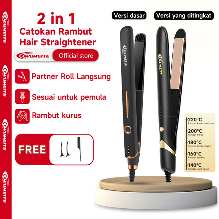 MAIMEITE Catokan Rambut Hair Straightener 2in1 Catok Keritin