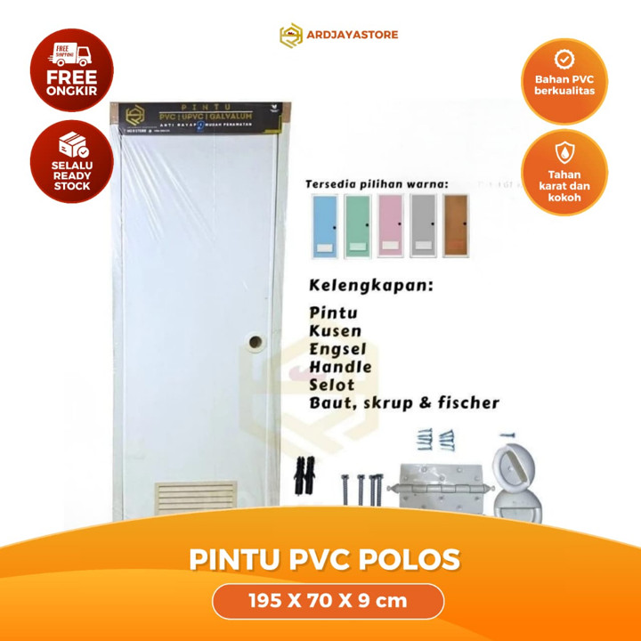 [READY STOCK] Pintu Kamar Mandi PVC Polos