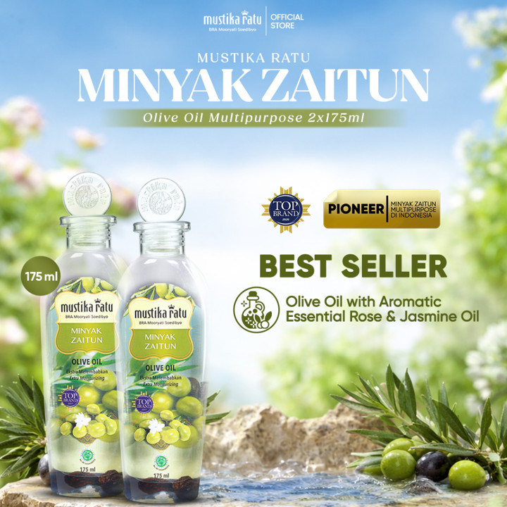 Mustika Ratu Twinpack Minyak Zaitun 175ml BEST SELLER