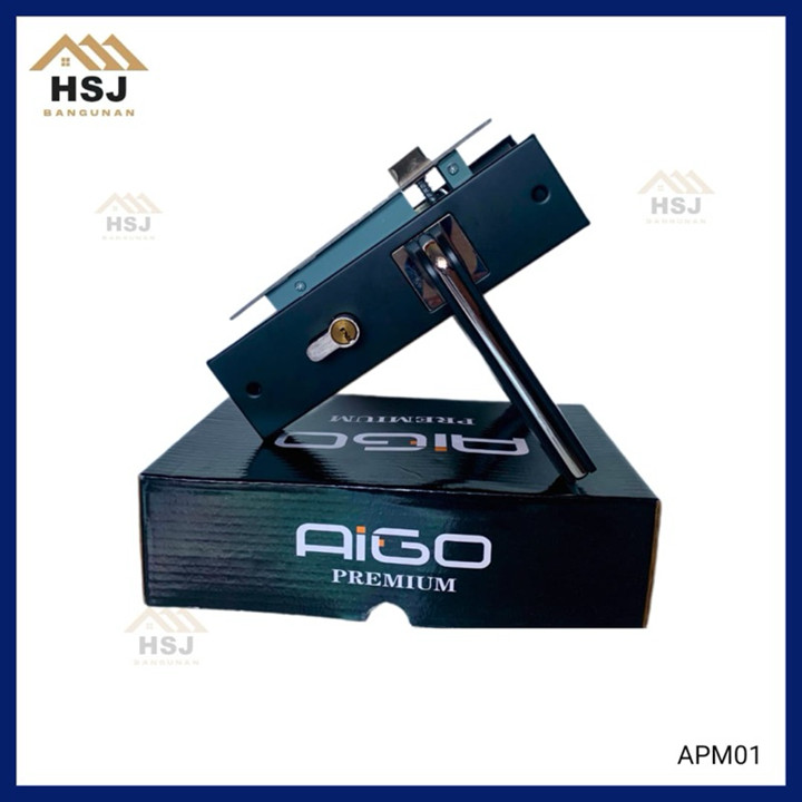 Kunci Pintu Rumah Handle / Selot Kamar Tidur PREMIUM AIGO / 