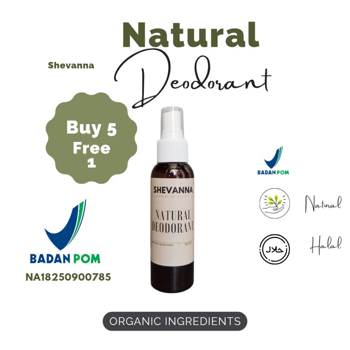 Natural Deodorant Spray 100 ml | Tawas cair | Deodoran alami