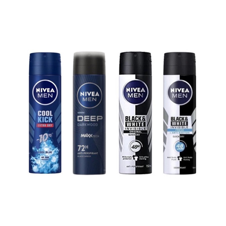 NIVEA Men Deodorant Invisible Black & White Spray 150ml
