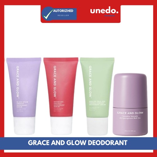 GRACE & GLOW Deodorant  Roll On Serum Pencerah Ketiak dan Me