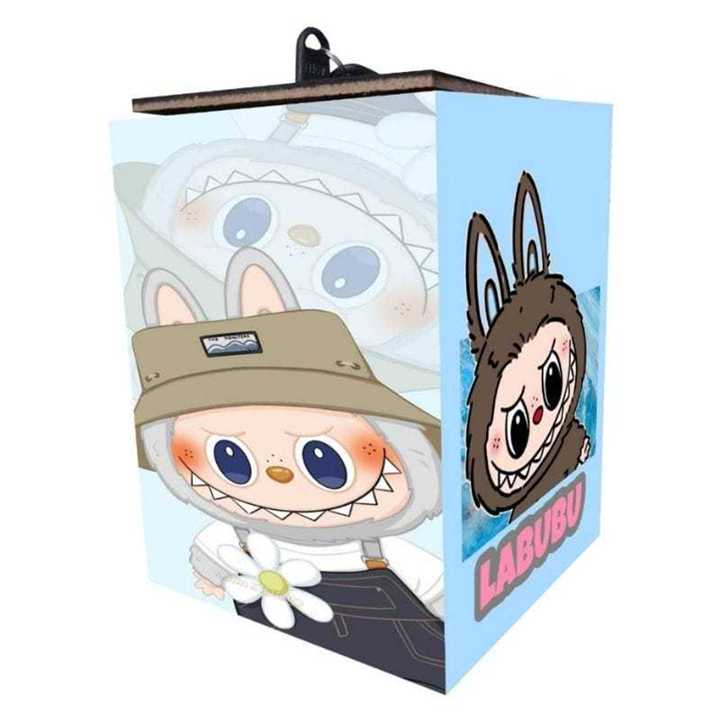 celengan gambar labubu koromi buka tutup kunci gembok tabung