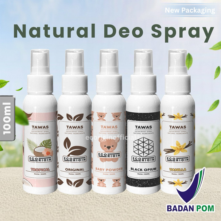 Natural Deodorant Tawas Spray 100ml BPOM /  Anti Bau Badan P