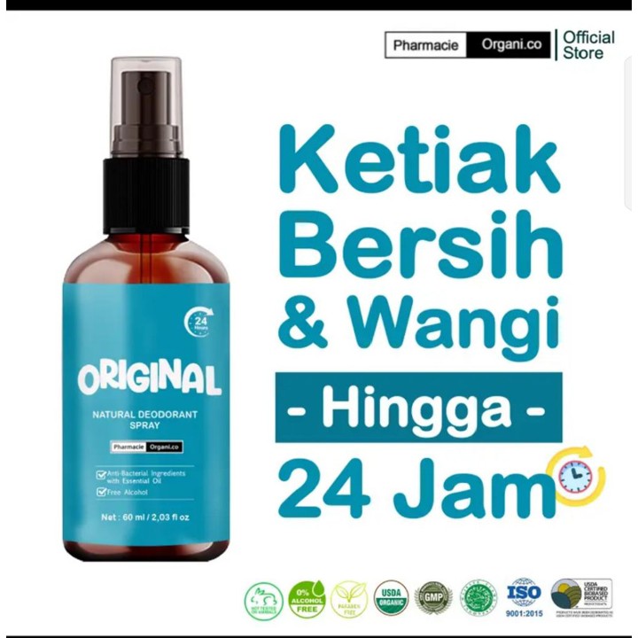 DEODORAN TAWAS ORGANIC Spray  Penghilang bau badan ketiak