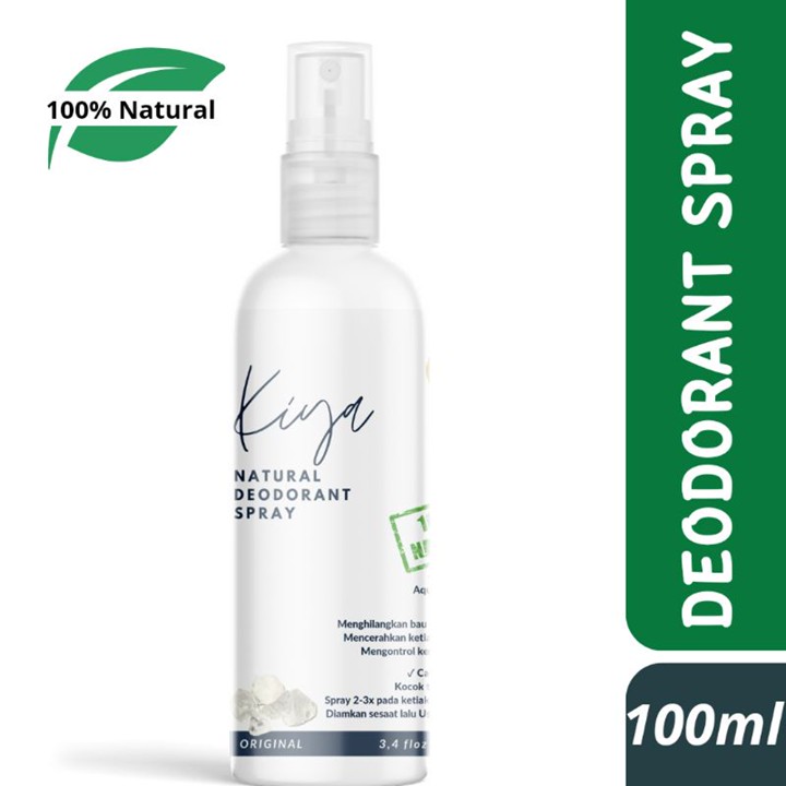Kiya Deo Natural Deodorant Tawas Cair Spray 100 ml Bebas Bau