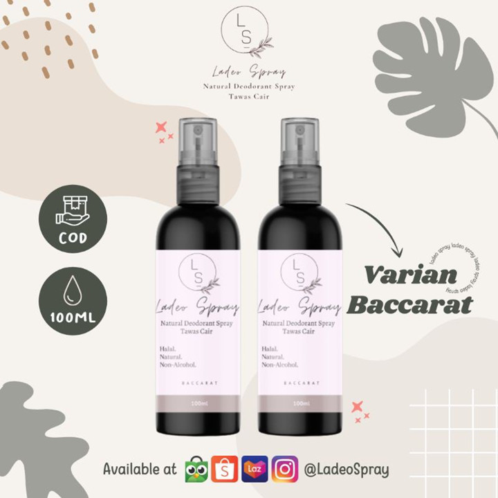 [READY] Natural Deodorant Spray Tawas Cair 100ml Varian Arom
