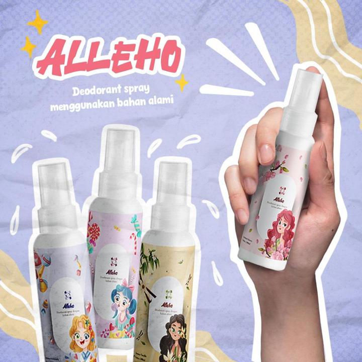 ALLEHO Deodorant Tawas spray alami - atasi masalah ketiak da