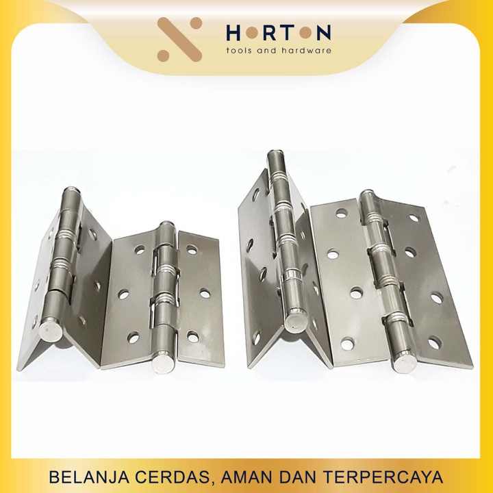 Engsel Pintu Jendela Chrome / Engsel Kupu Kupu 3" & 4"