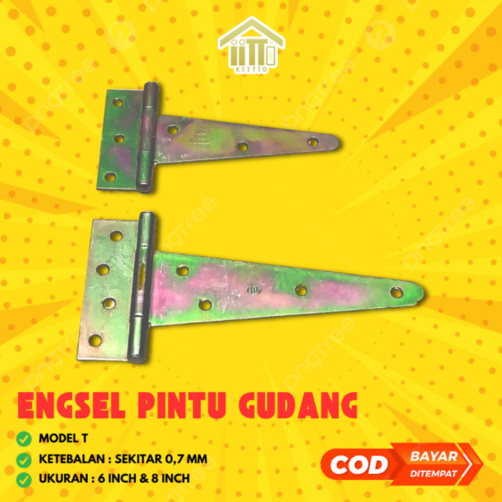 ENGSEL GUDANG T JUMBO TEBAL / ENGSEL PINTU GERBANG . ENGSEL 