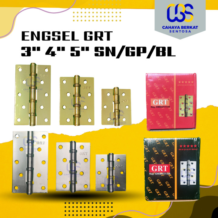 PROMO ONGKIR [6 set] [1 set] GRT Engsel Bearing Pintu Jendel