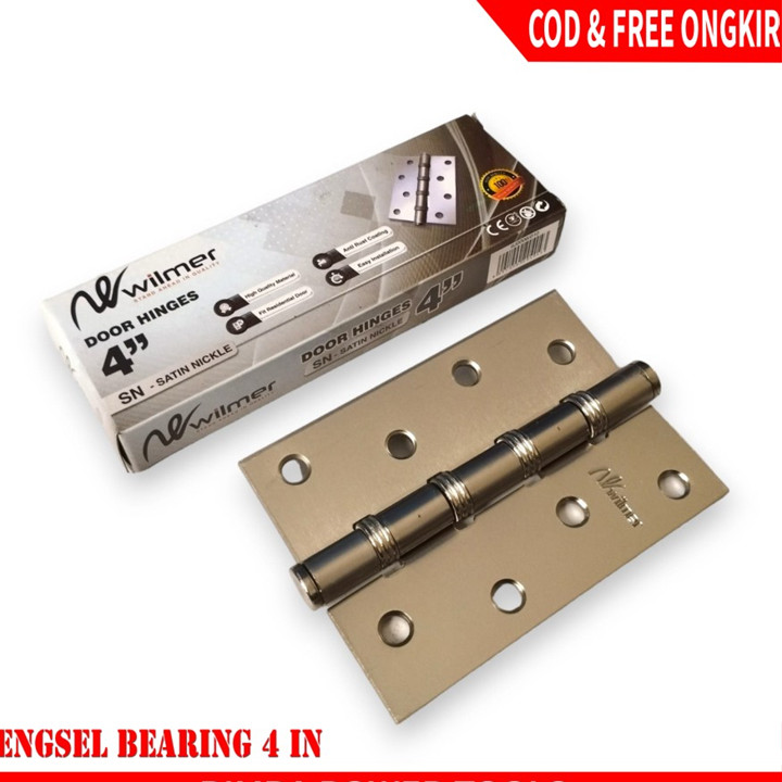 Engsel Bearing Pintu Jendela 5 inch Free Sekrup / mur Gold P