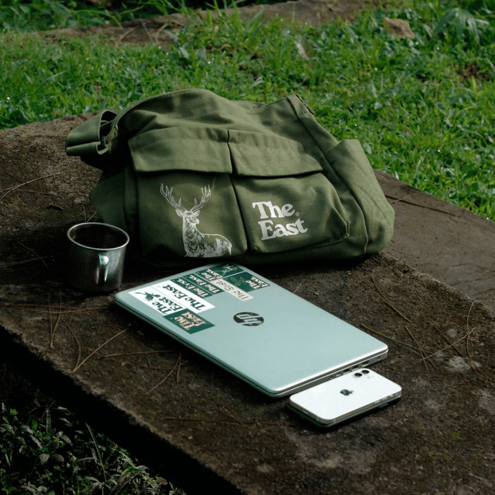 THE EAST CERVUS Pt1  Messenger Bag Tas Selempang Kanvas Pria