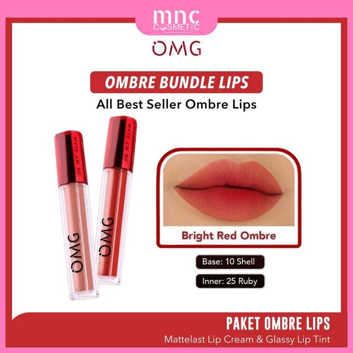 OMG - OMBRE BUNDLE LIP SERIES - Lip Tint | Lip Cream | Warna