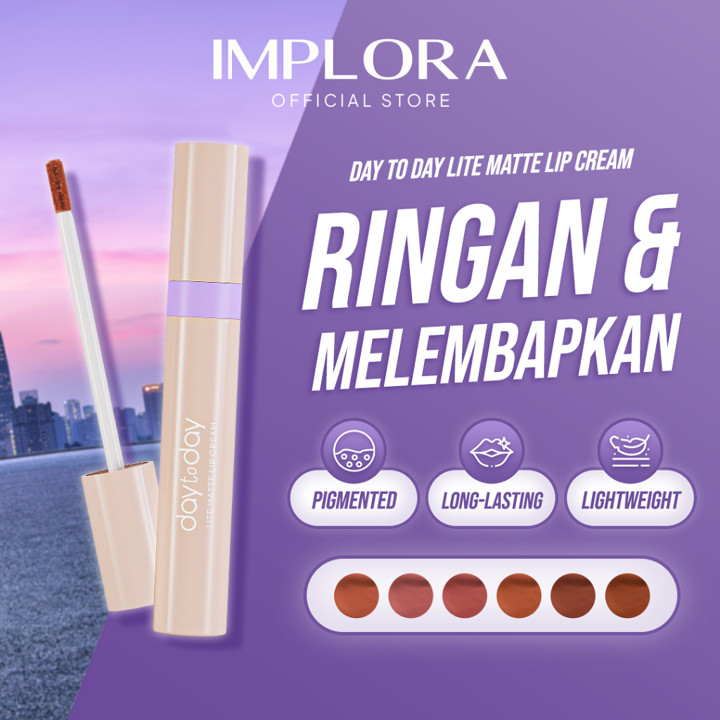 Implora Day To Day Lite Matte Lip Cream | Ringan Melembapkan