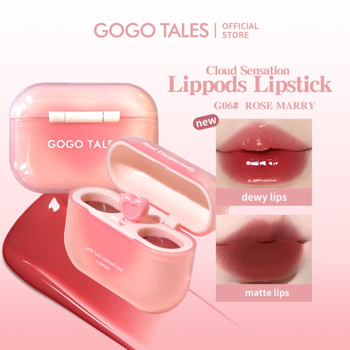 [BEST SELLER]GOGO TALES LipPods AirPods Lipstik Cloud Sense 