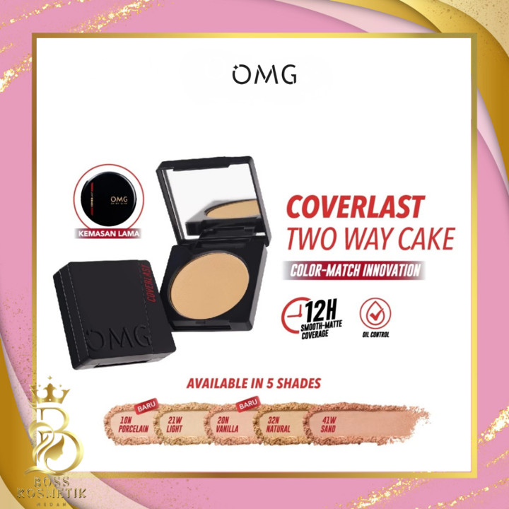OMG - Oh My Glam Coverlast Two Way Cake 12 g -  Bedak Padat 