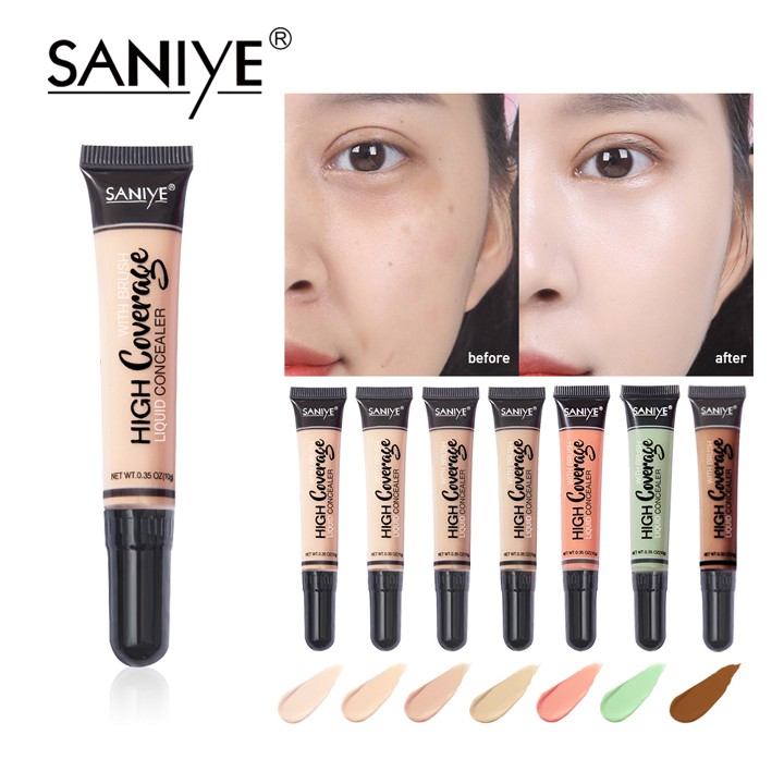 SANIYE 12 Warna Wajah Concealer Krim Foundation Blemish Crea