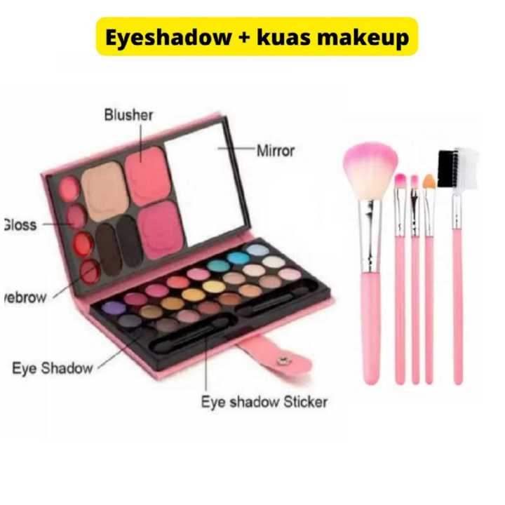 MakeUp Set Eyeshadow Pallate Dompet Ukuran Besar - Kecil + S