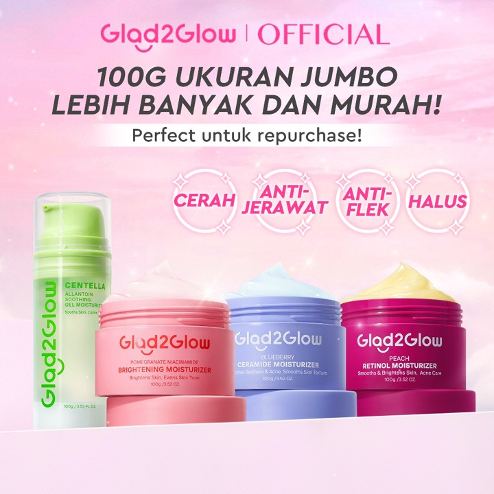 Glad2Glow Moisturizer Series100G Water Gel Niacinamide Brigh