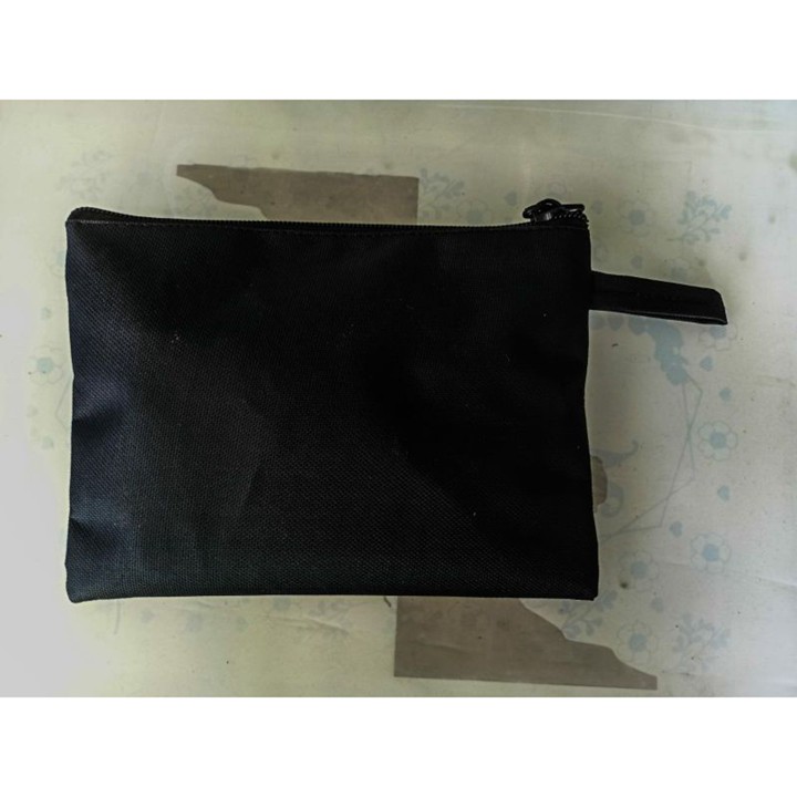 Pouch kanvas Polos 20x15 free tali samping ( min order 10 pc