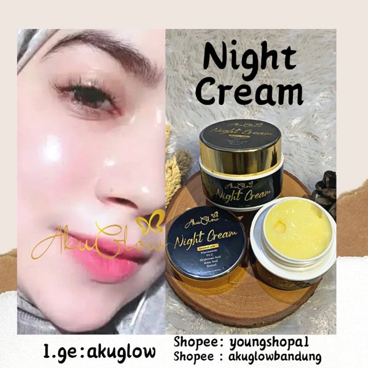 ECERAN PEMUTIH WAJAH PERMANEN KRIM AKUGLOW WHITENING CREAM G