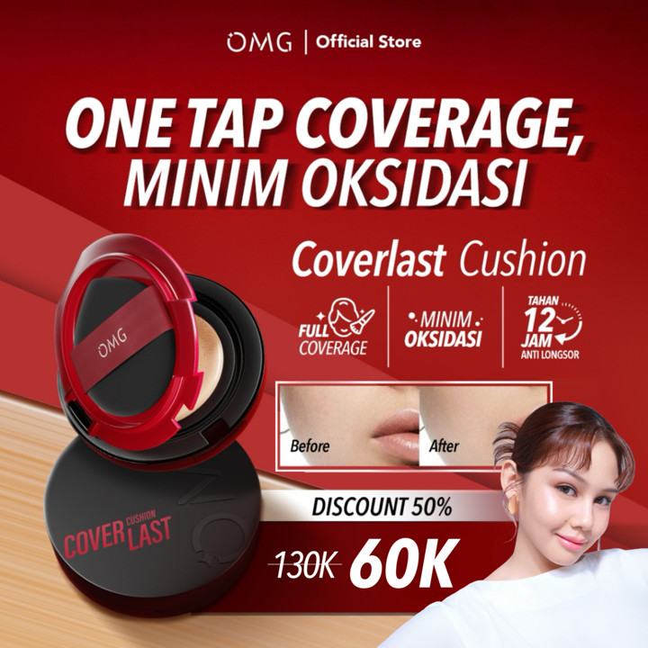[NEW SHADE!] OMG Coverlast Cushion 15g | High Coverage Dewy 