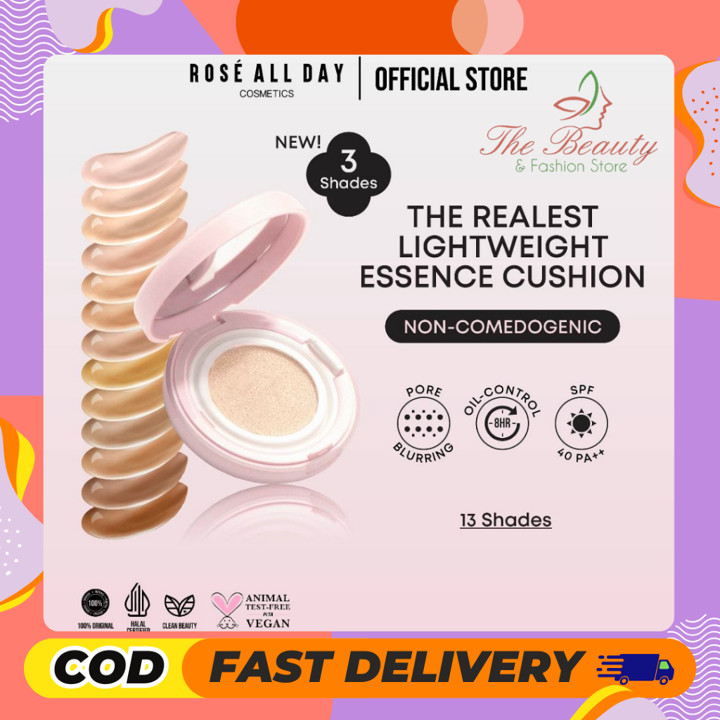 [FLUSH OUT] Rose All Day Lightweight Essence Cushion