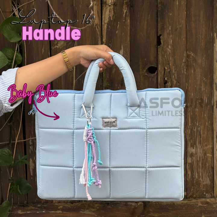 TAS LAPTOP HANDLE | Tas Laptop Premium Puffer Terbaru 16 inc