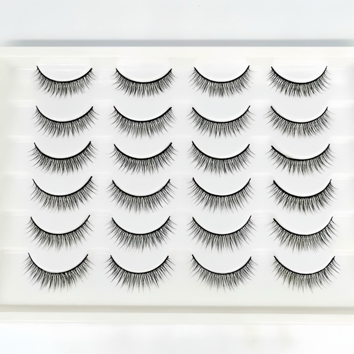 3D Eyelash isi 12 pasang bulu mata tulang tebal fake lashes eyelashes medium bulumata soft natural