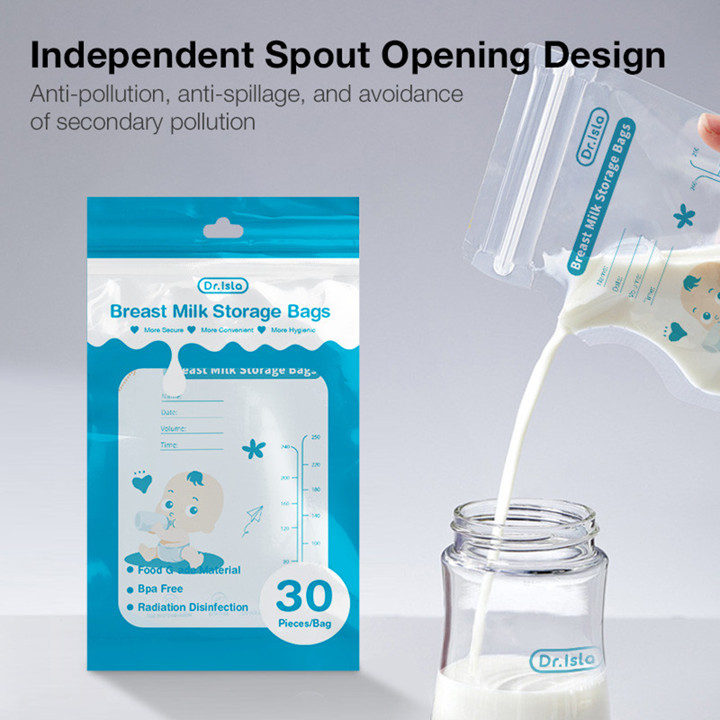 ATOKU MSB01 Kantong ASI 250ml/30Pcs Penampung Asi Kantong Susu Pack Bpa Free Sekali Pakai Breastmilk Storage Bag