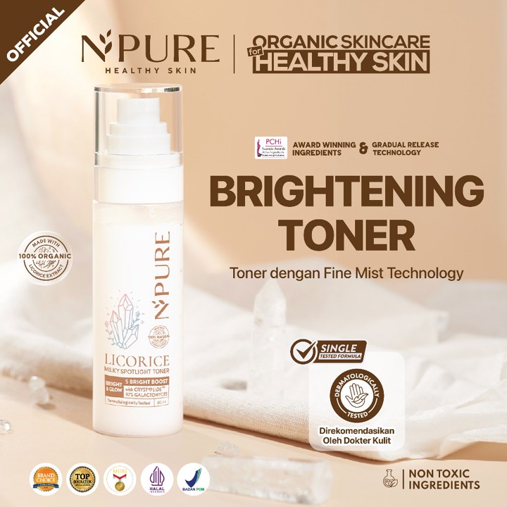 NPURE Glowing & Hydrating Toner Licorice 80 ml / Brightening