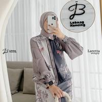 lobangkancing - LARETTA DRESS | Printed Motif Mewah Lebaran