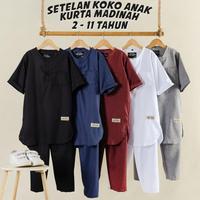New baju setelan koko anak katun madinah - setelan kurta pakistan anak Terlaris