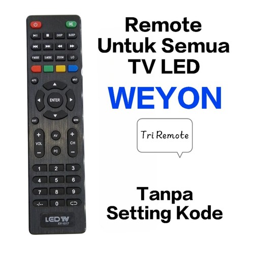 Remot remote untuk Semua Tv Lcd Led WEYON Tanpa setting kode