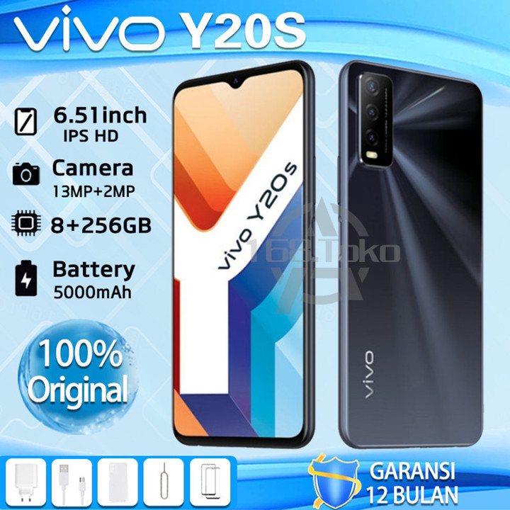 [Promosi] HP vivo  Y20S G MURAH/RAM 8/256GB 6.5-inch baterai 5000 mAh 6.51inchi sidik jari sampng smartphone