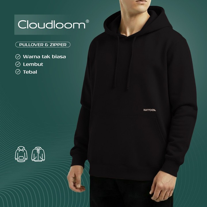 Kattoen - Cloudloom Jacket Jumper Hoodie Polos Black Basic 2