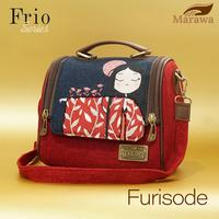 MARAWA Frio - Furisode Tas Selempang Wanita Etnik Handmade M