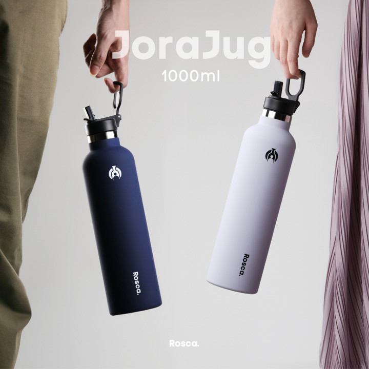 Rosca JoraJug Tumbler Stainless 1 Liter Botol Minum 1 Liter Tahan Panas / Dingin Portable Stainless Steel Tumblr