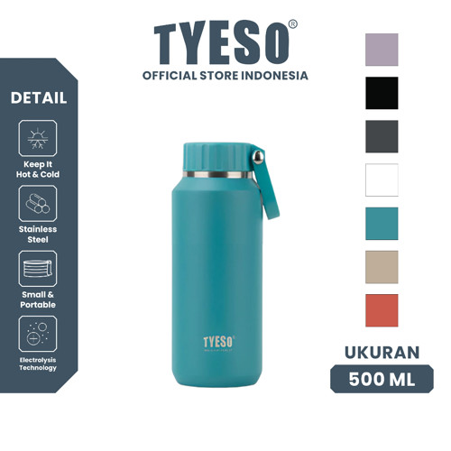 Tyeso Tumbler 500mL Botol Minum Sports TS-8755C Portable Mug Vacuum Insulated Stainless Steel